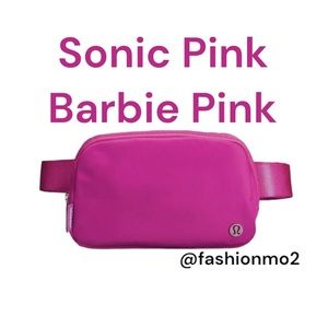 NWT lululemon everywhere belt bag sonic pink Barbie pink 1 L belt bag